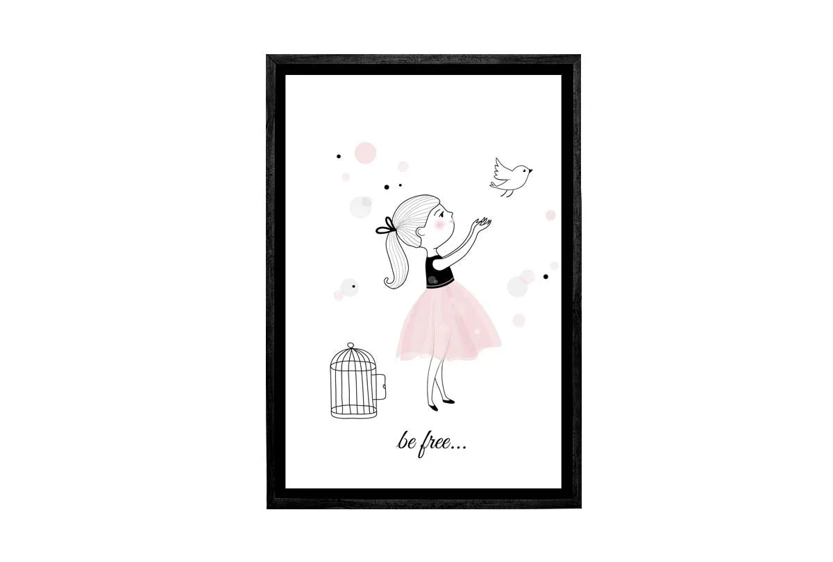 Be Free | Scandinavian Kid's Wall Art Print - Final Touch Decor