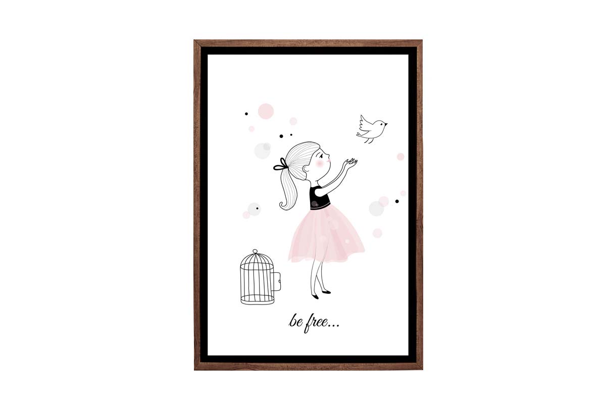 Be Free | Scandinavian Kid's Wall Art Print - Final Touch Decor