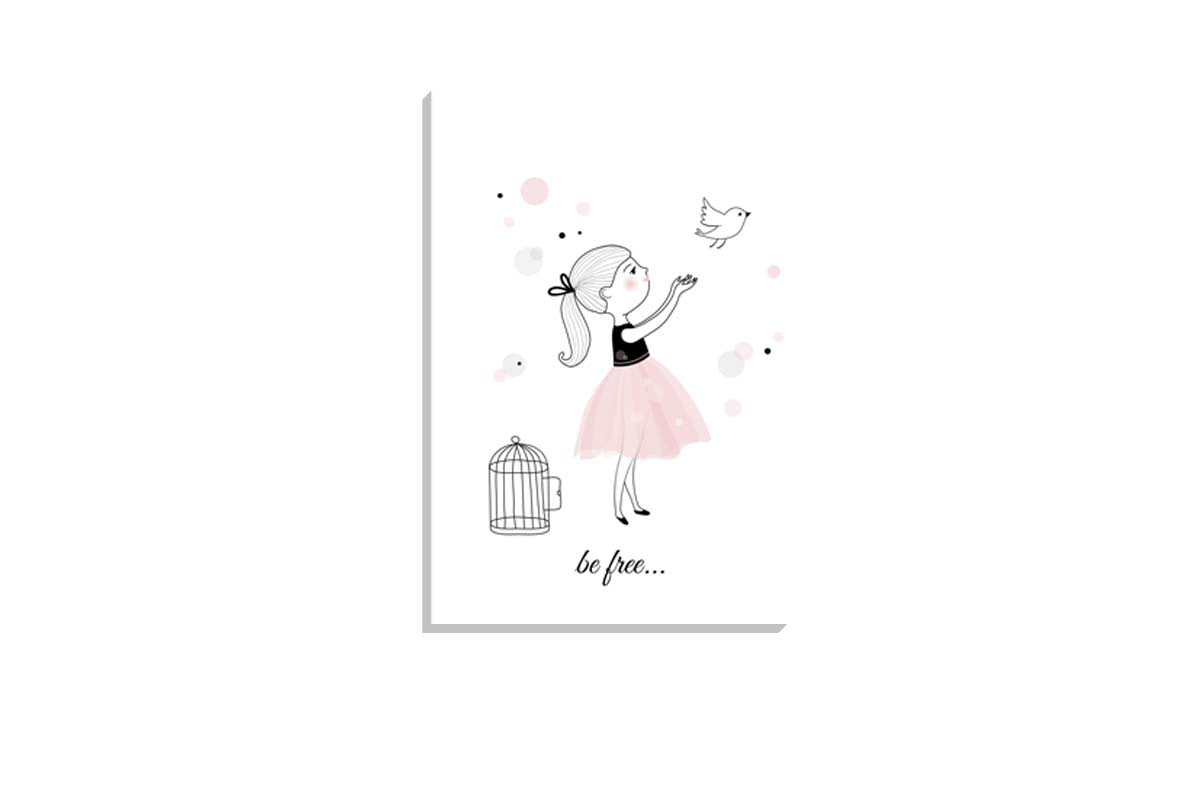 Be Free | Scandinavian Kid's Wall Art Print - Final Touch Decor