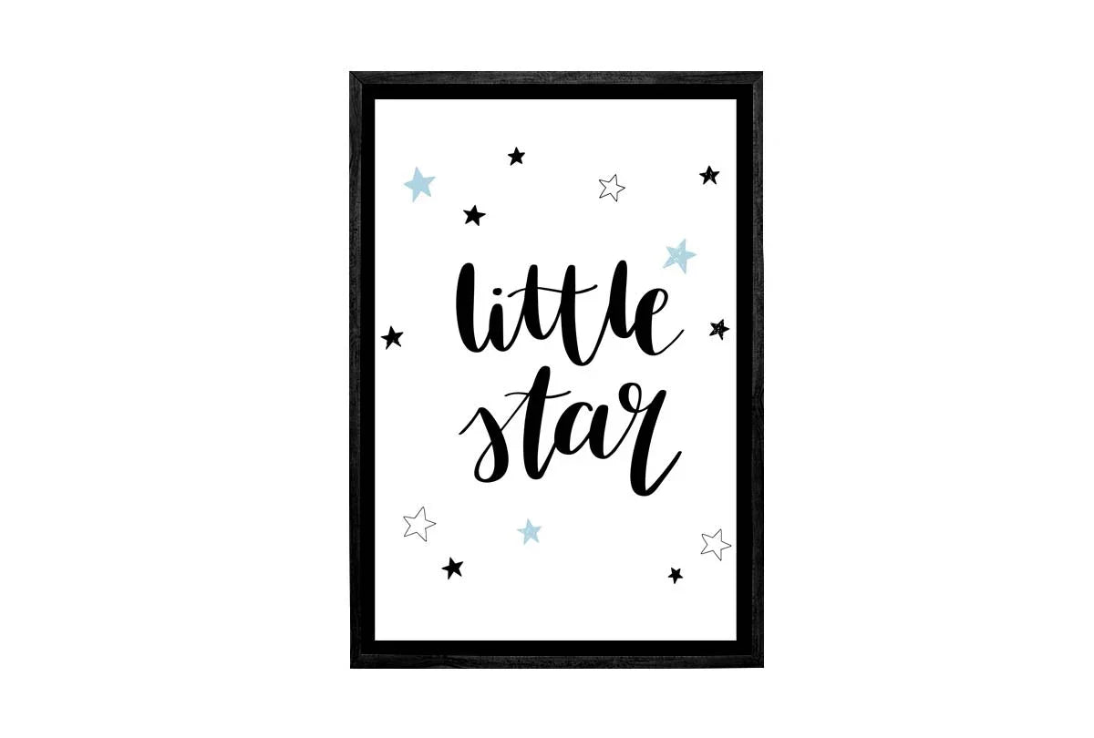 Little Star Blue | Scandinavian Kid's Wall Art Print - Final Touch Decor