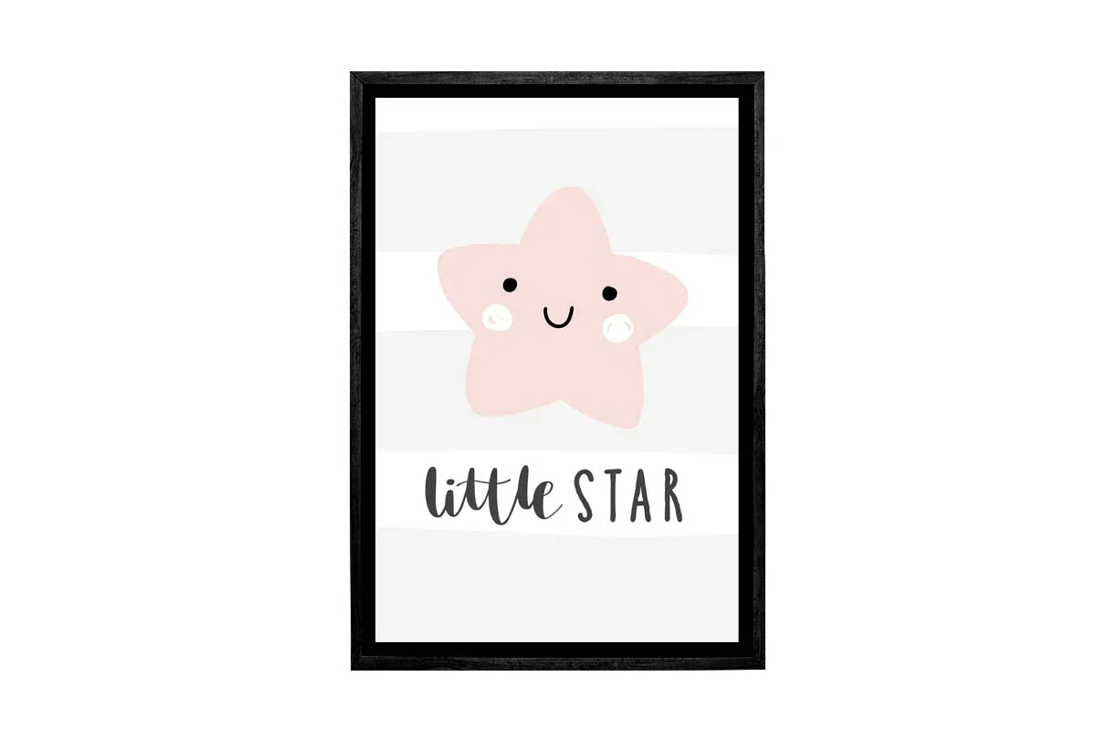 Little Star Pink | Scandinavian Kid's Wall Art Print - Final Touch Decor