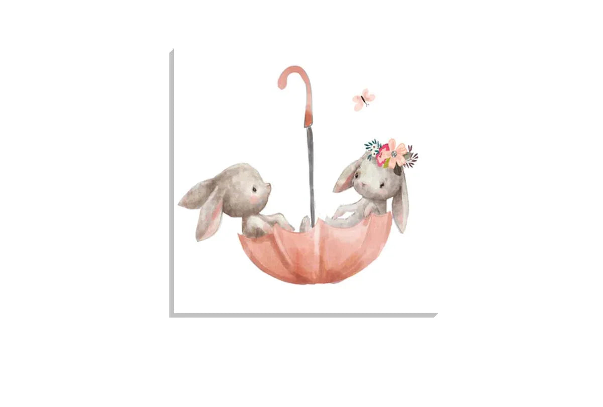 Best Friend Bunnies | Canvas Wall Art Print - Final Touch Decor
