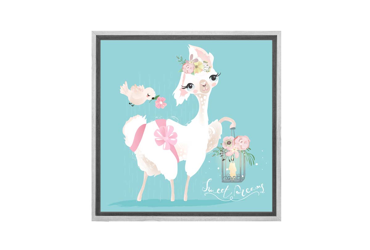 Cute Llama | Canvas Wall Art Print - Final Touch Decor