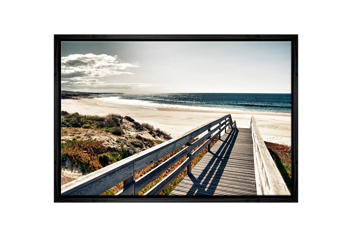 Jetty Over Dunes | Canvas Wall Art Print - Final Touch Decor