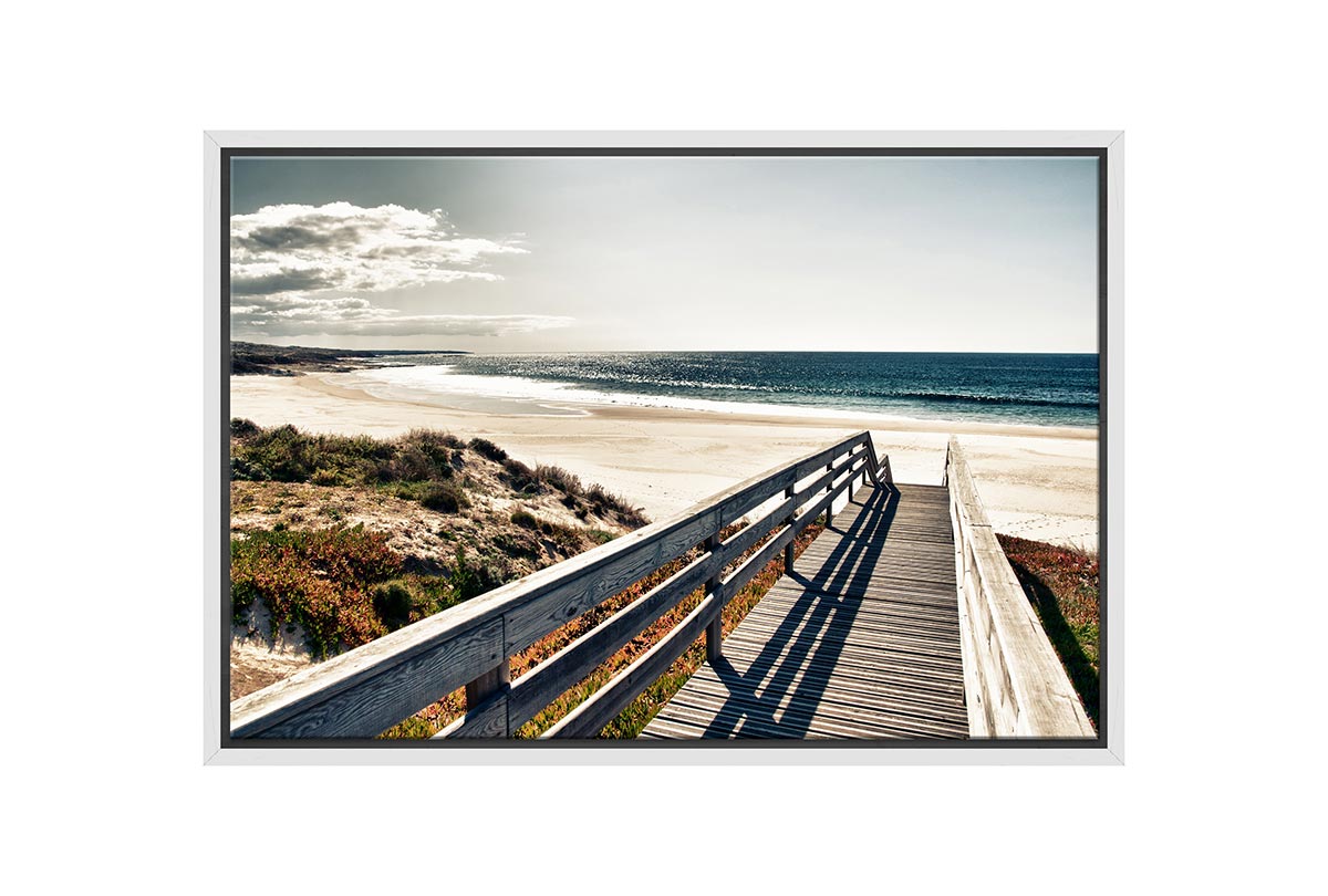 Jetty Over Dunes | Canvas Wall Art Print - Final Touch Decor