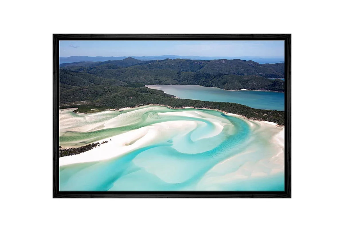 Whitehaven from Above, Australia | Canvas Wall Art Print - Final Touch Decor