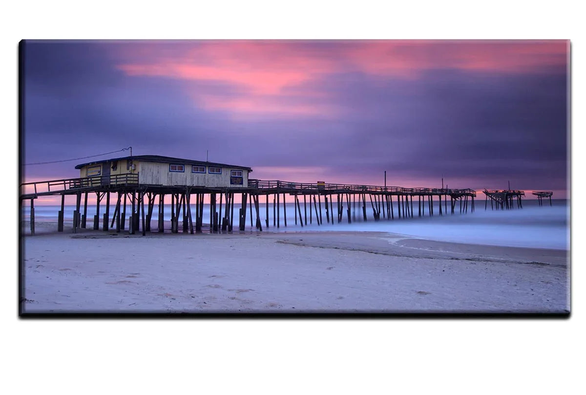 Old Beach Jetty | Canvas Wall Art Print - Final Touch Decor