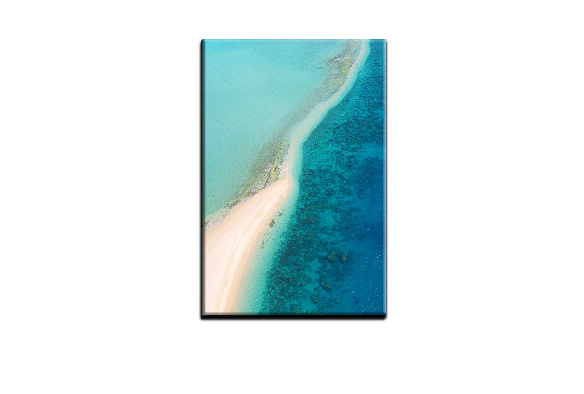 Aerial Tropical Reef | Canvas Wall Art Print - Final Touch Decor
