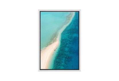 Aerial Tropical Reef | Canvas Wall Art Print