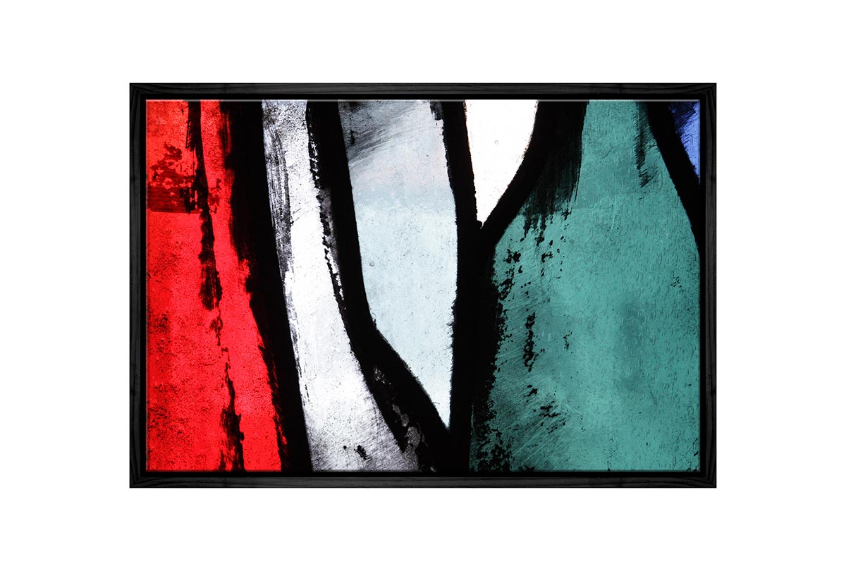 Black, Red, Green Abstract | Canvas Wall Art Print - Final Touch Decor