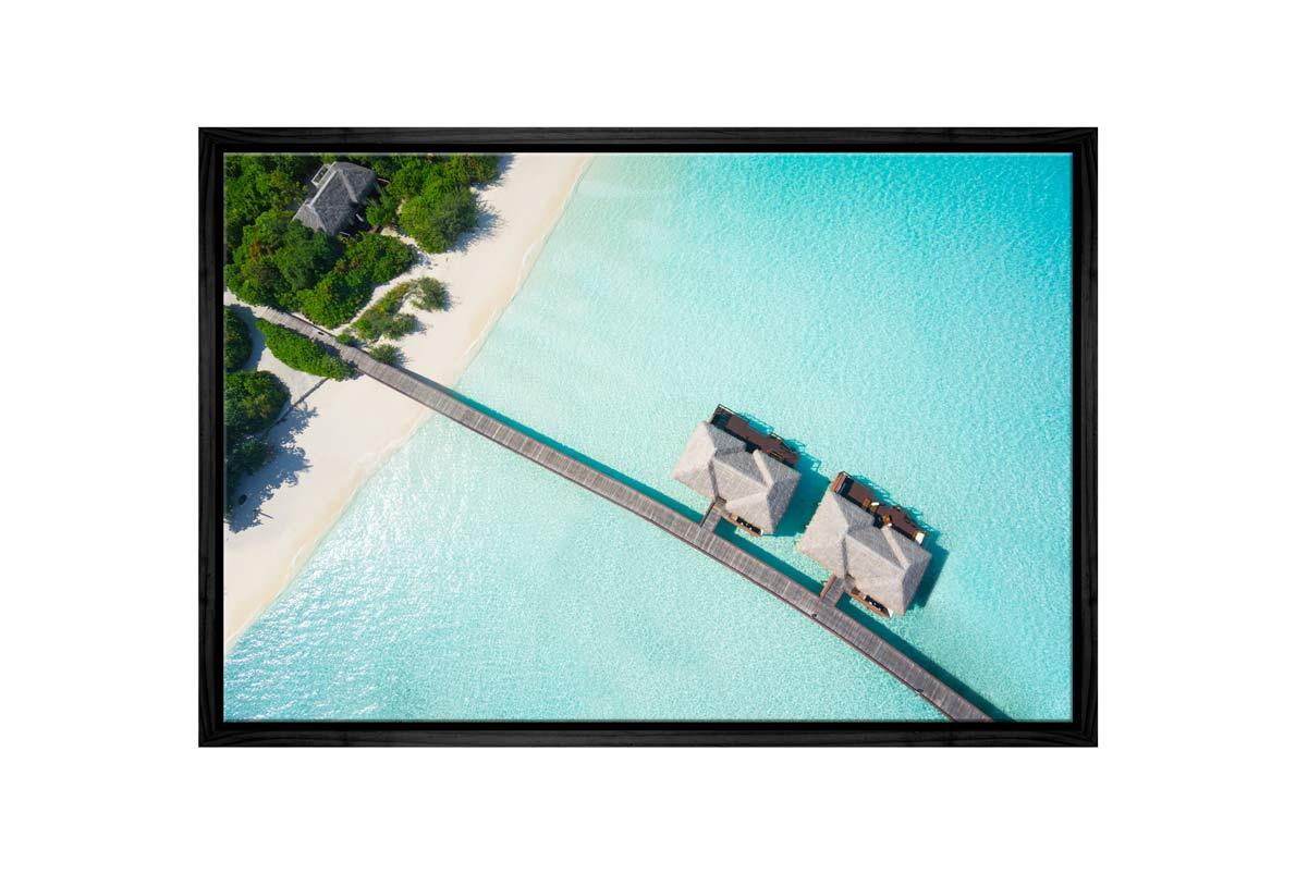 Tropical Island Bure | Canvas Wall Art Print - Final Touch Decor
