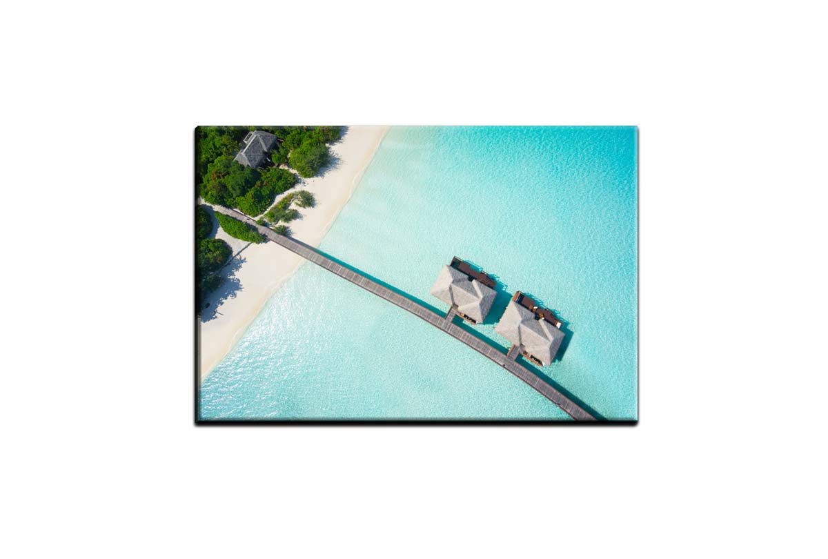 Tropical Island Bure | Canvas Wall Art Print - Final Touch Decor