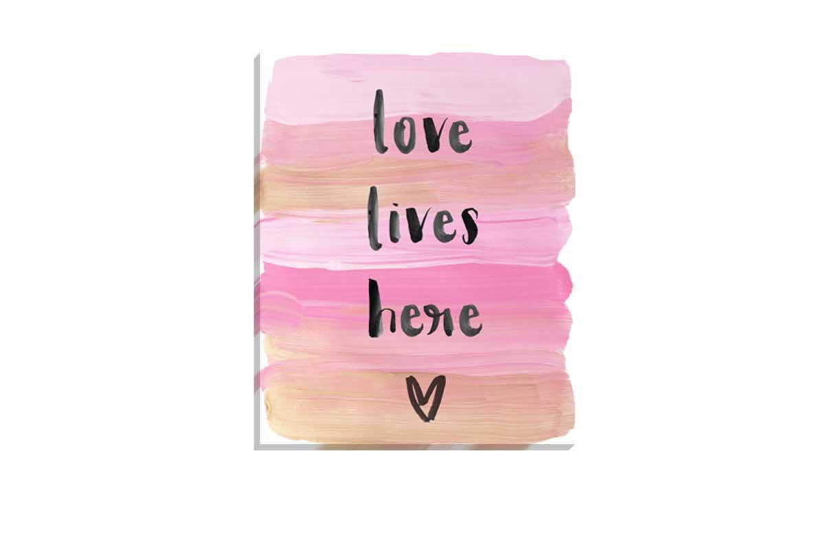 Love Lives Here | Canvas Art Print - Final Touch Decor