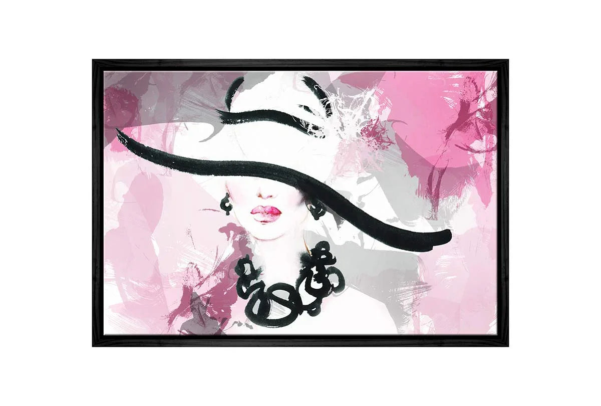Lady in Large Hat II | Canvas Wall Art Print - Final Touch Decor