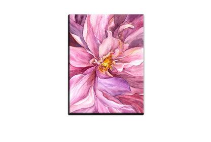 Watercolour Pink Flower | Canvas Wall Art Print