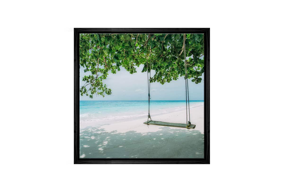 Tropical Beach Swing 2 | Canvas Wall Art Print - Final Touch Decor