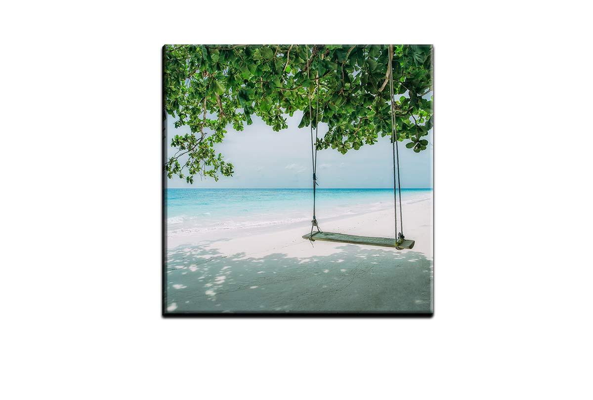 Tropical Beach Swing 2 | Canvas Wall Art Print - Final Touch Decor