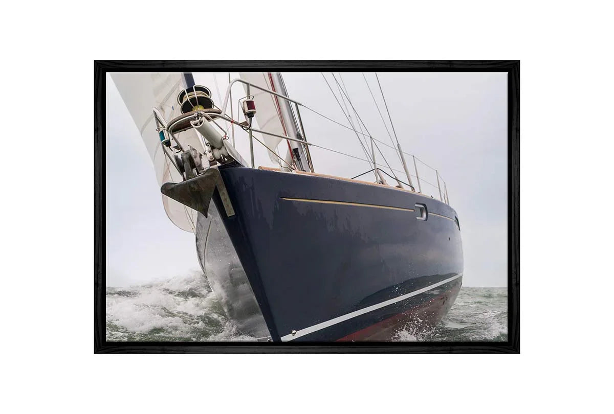 Closeup Yacht at Sea | Canvas Wall Art Print - Final Touch Decor