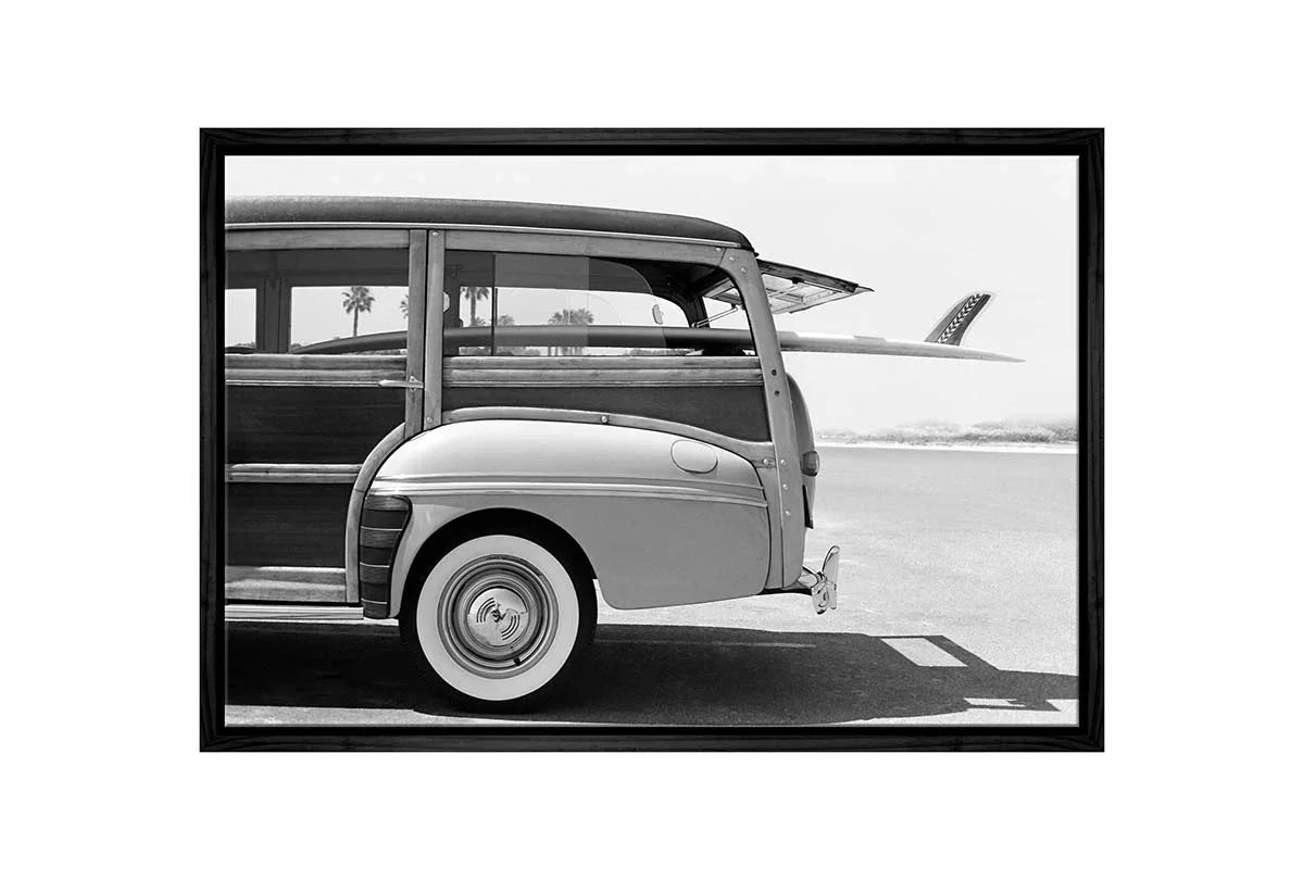 Retro Van with Surfboard 2 | Canvas Wall Art Print - Final Touch Decor