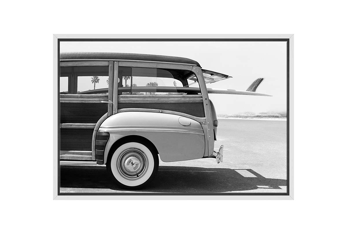Retro Van with Surfboard 2 | Canvas Wall Art Print - Final Touch Decor