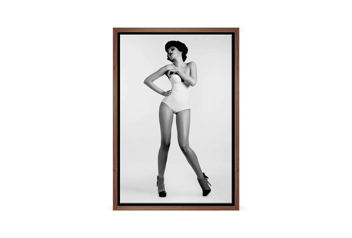 Captivating 1950s Model Fashion Canvas Wall Art Print - Final Touch Decor