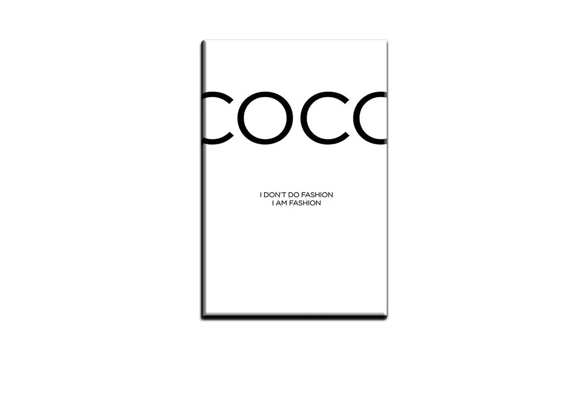 Coco I Am Fashion | Fashion Canvas Wall Art Print - Final Touch Decor