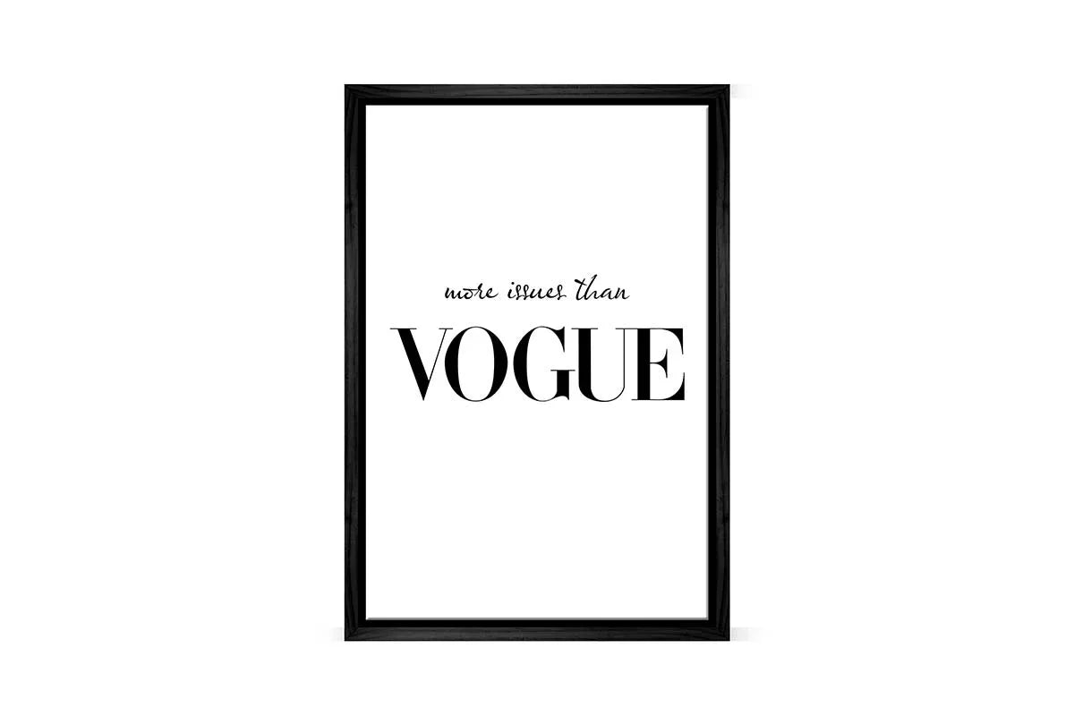 More Issues Than Vogue | Fashion Canvas Wall Art Print - Final Touch Decor