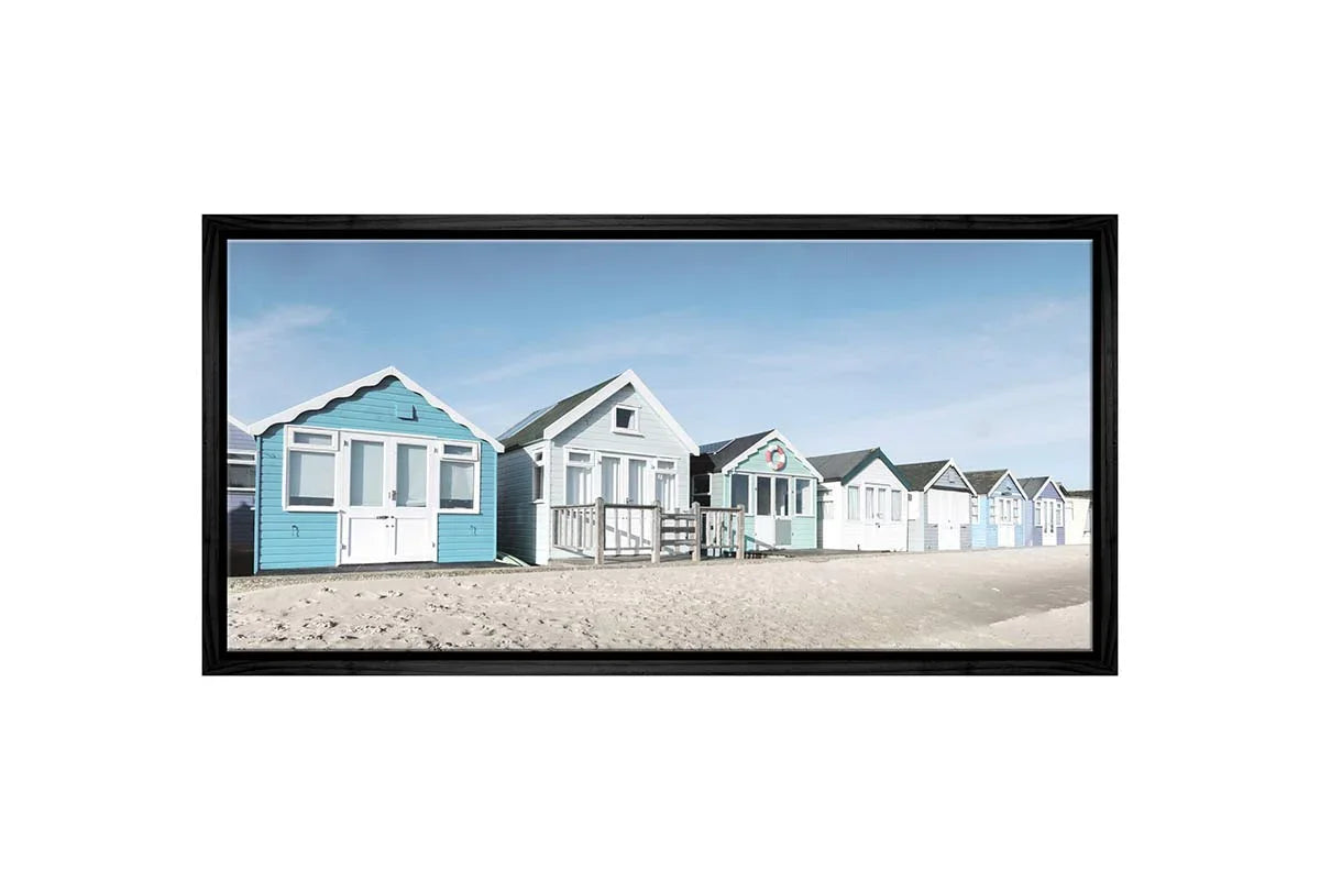 Beach Huts 2 | Hamptons Canvas Wall Art Print - Final Touch Decor