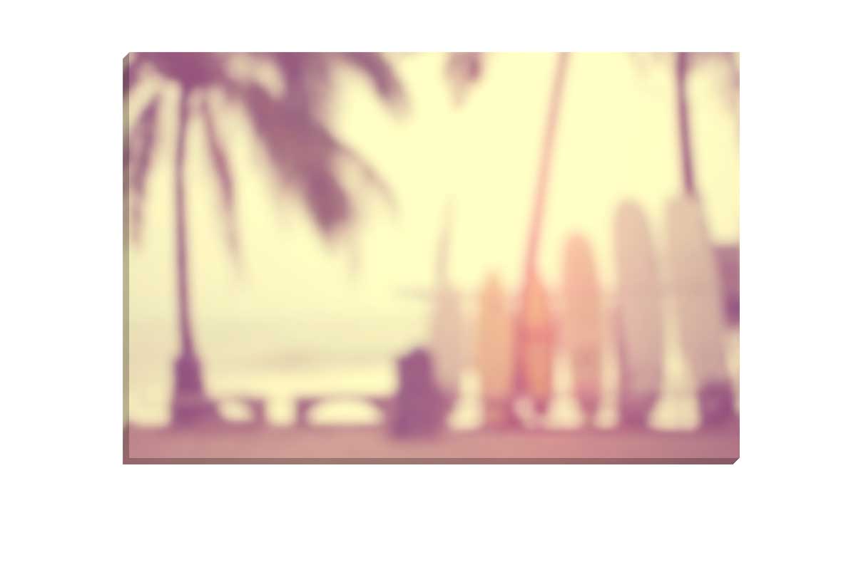 Blurry Beach Scene | Canvas Wall Art Print