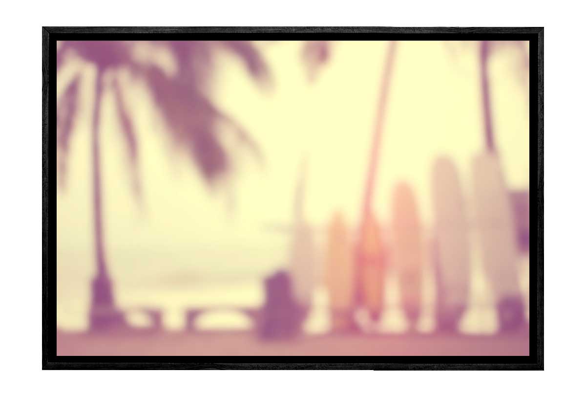 Blurry Beach Scene | Canvas Wall Art Print