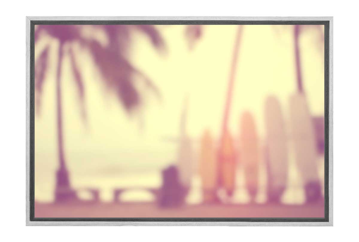 Blurry Beach Scene | Canvas Wall Art Print