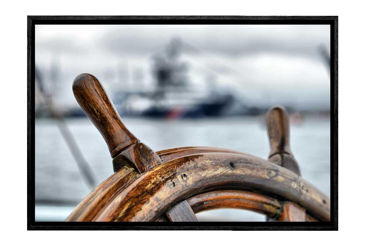 Ship’s Wheel | Nautical Canvas Wall Art Print - Final Touch Decor