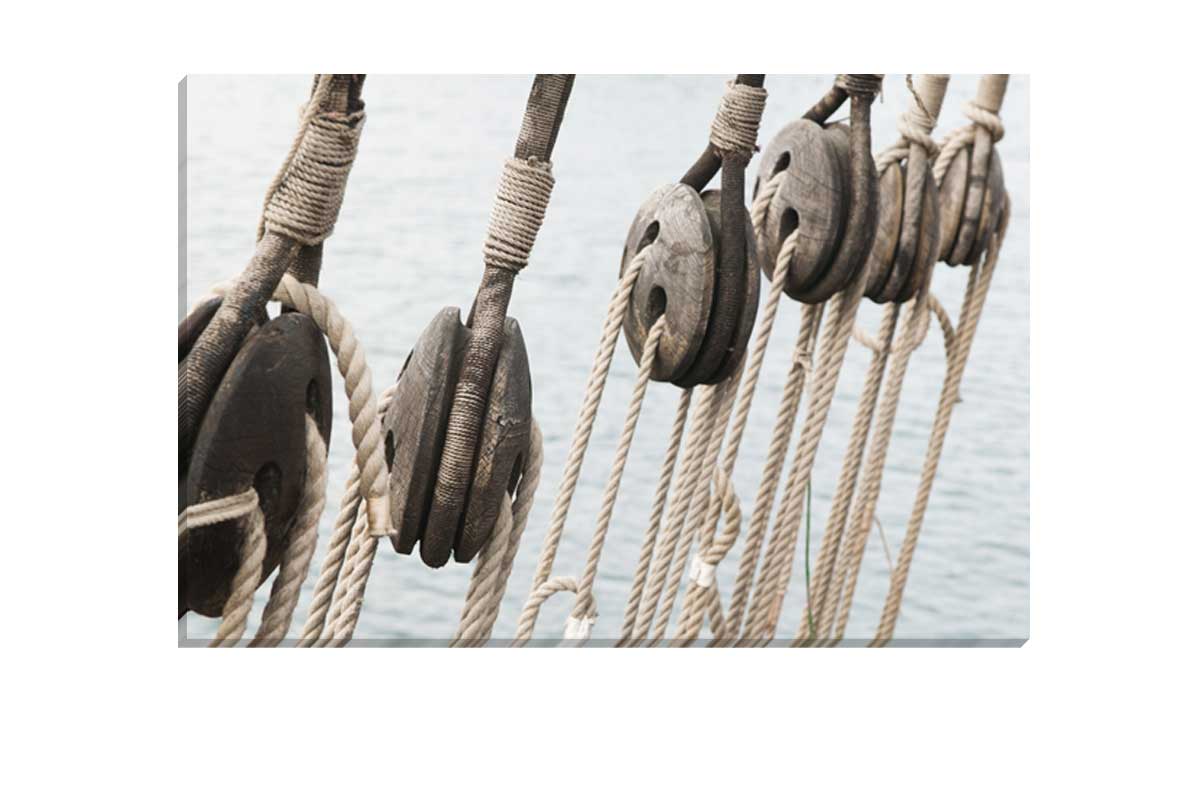 Ship’s Rigging | Nautical Canvas Wall Art Print - Final Touch Decor