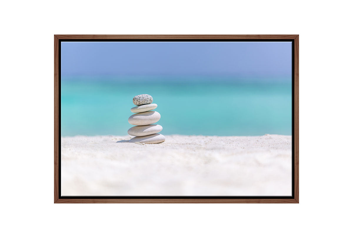 Tropical Beach Pebbles | Canvas Wall Art Print - Final Touch Decor