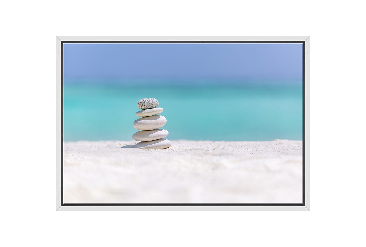 Tropical Beach Pebbles | Canvas Wall Art Print - Final Touch Decor