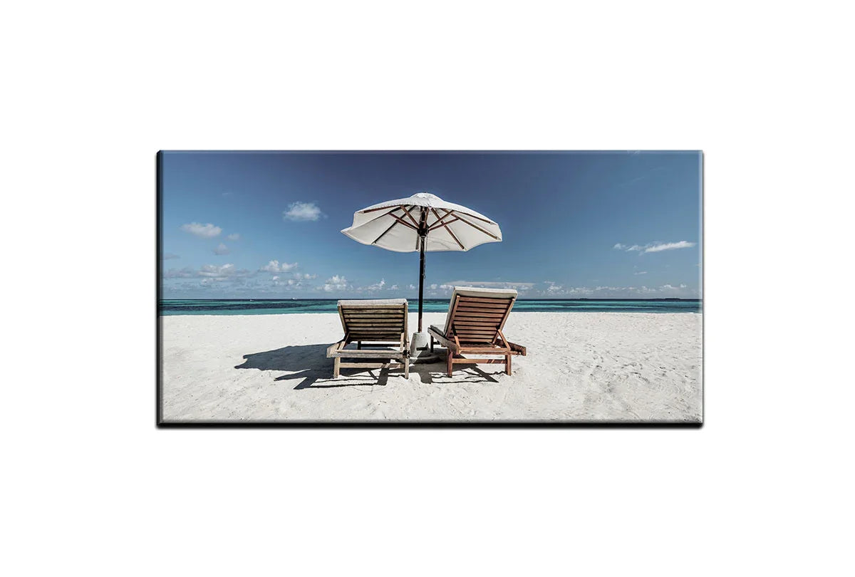Beach Chairs | Beach Wall Art Print - Final Touch Decor