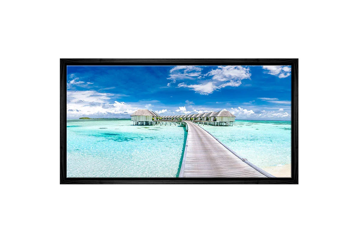 Maldives Tropical Villas | Tropical Wall Art Print - Final Touch Decor