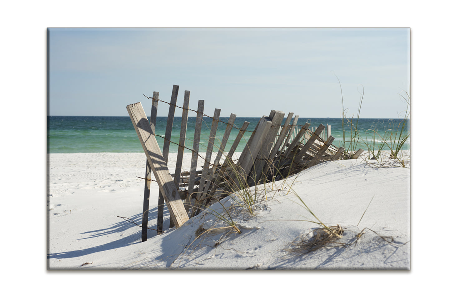 Rustic Beach Fence | Wall Art Print - Final Touch Decor