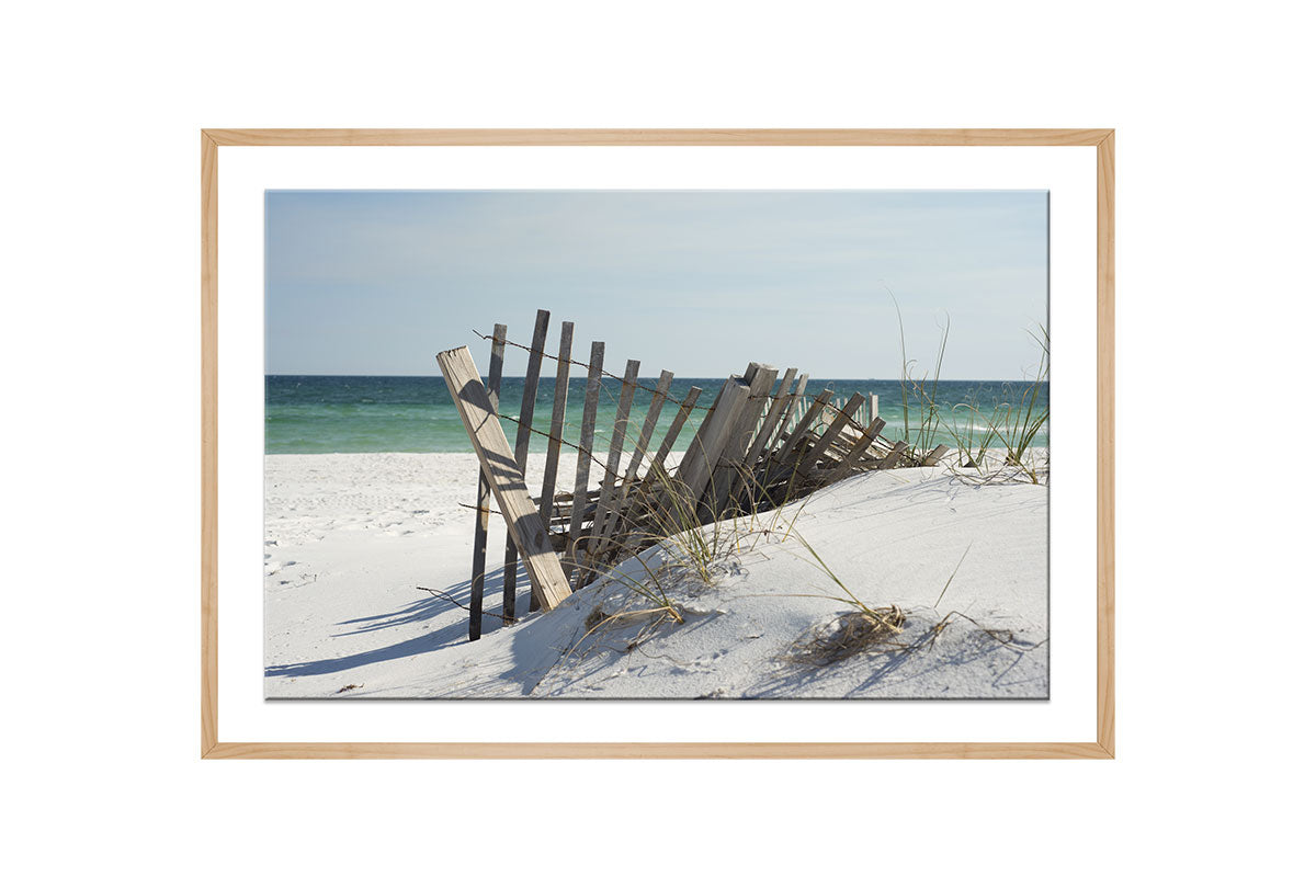 Rustic Beach Fence | Wall Art Print - Final Touch Decor