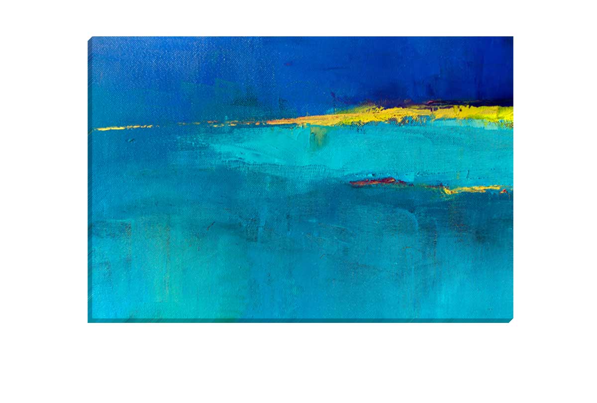 Turquoise Abstract | Canvas Wall Art Print - Final Touch Decor