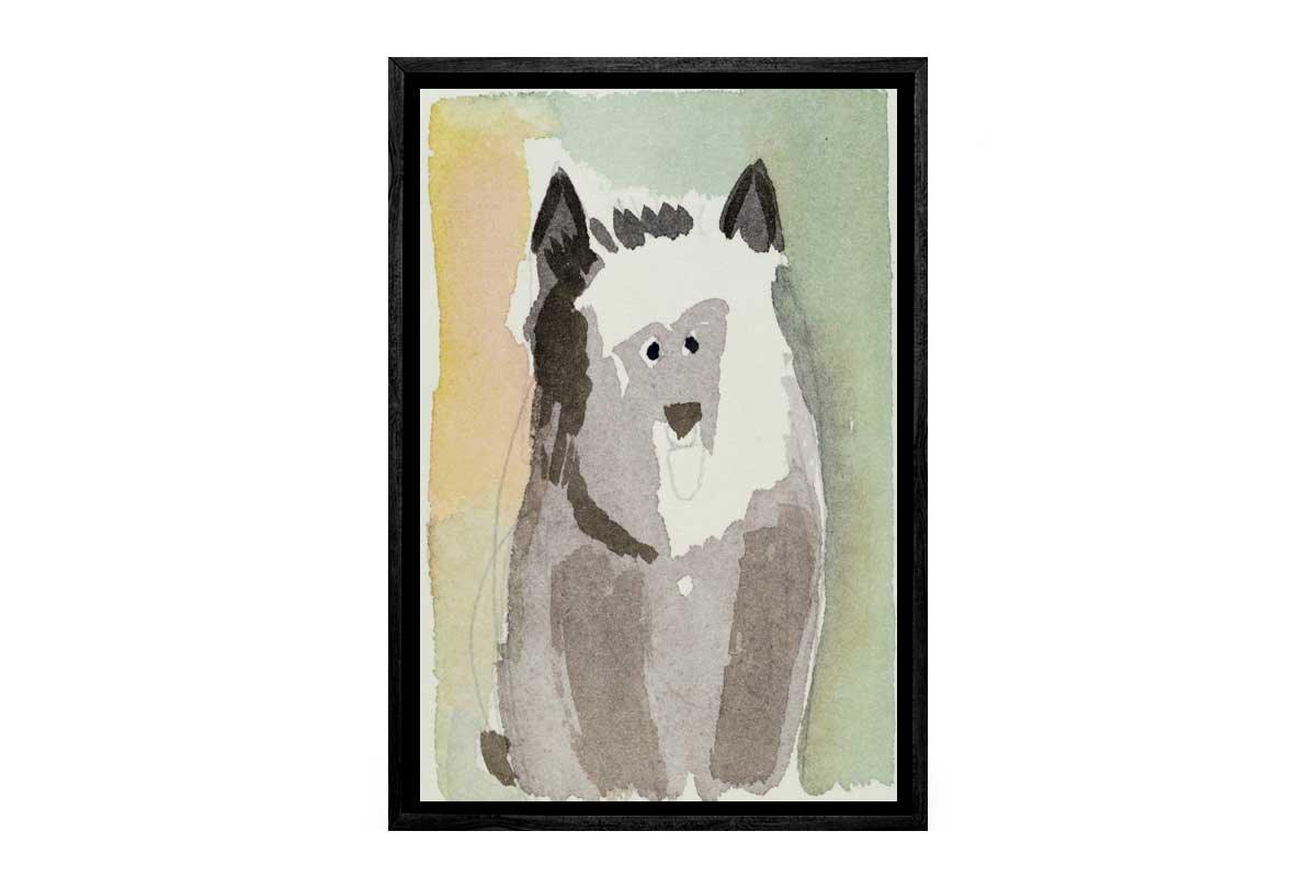 Abstract Dog Watercolour | Canvas Wall Art Print - Final Touch Decor