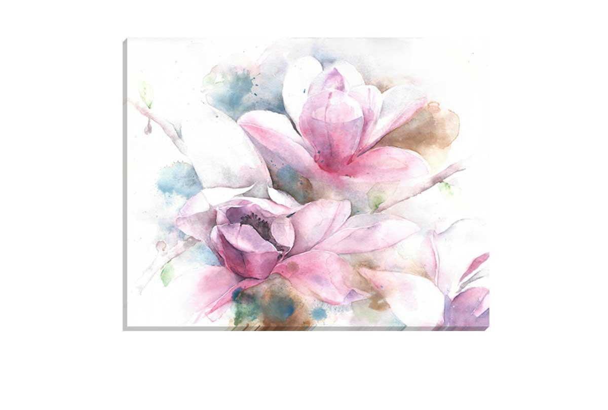 Magnolias Watercolour | Flower Wall Art Print - Final Touch Decor