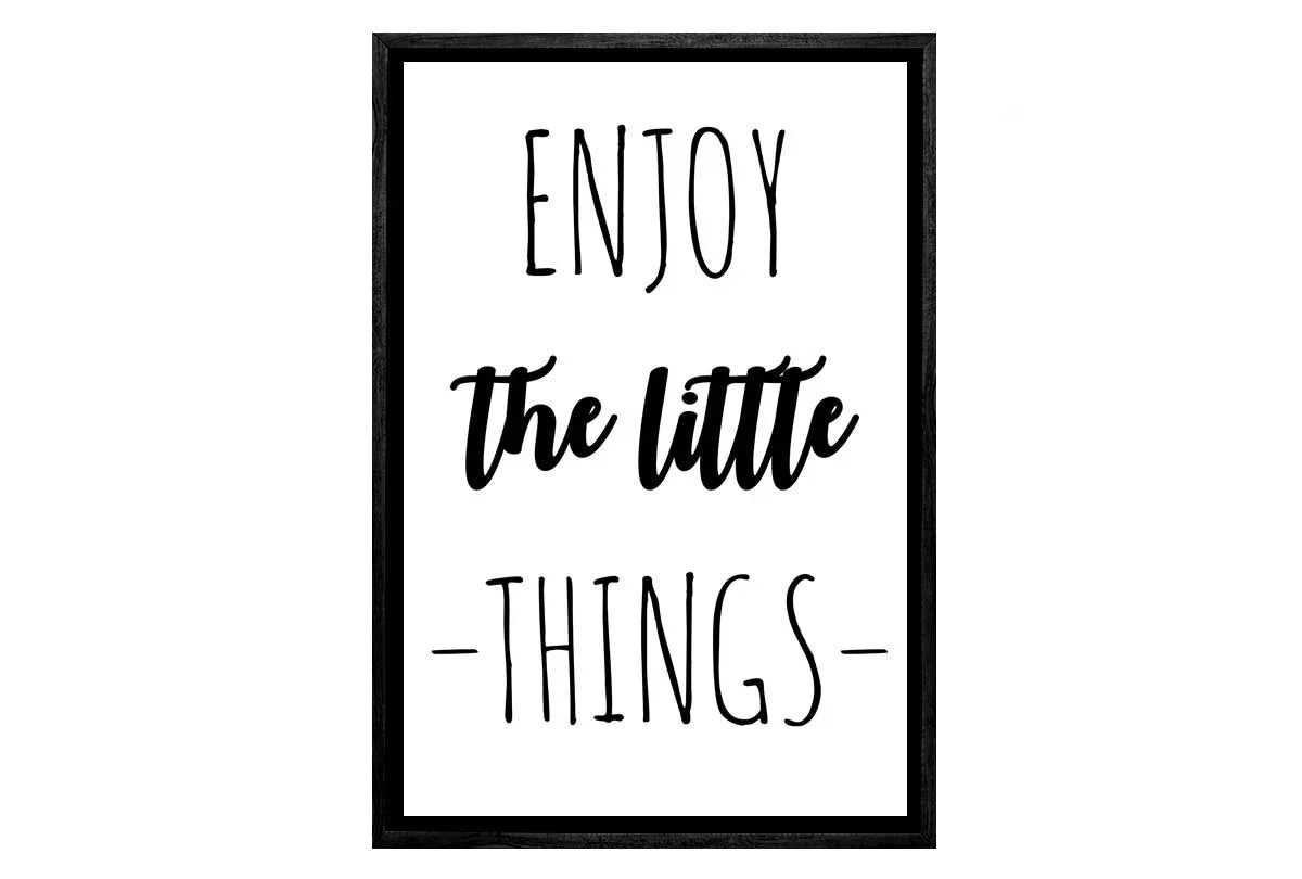 Enjoy The Little Things | Quote | Canvas Wall Art Print - Final Touch Decor