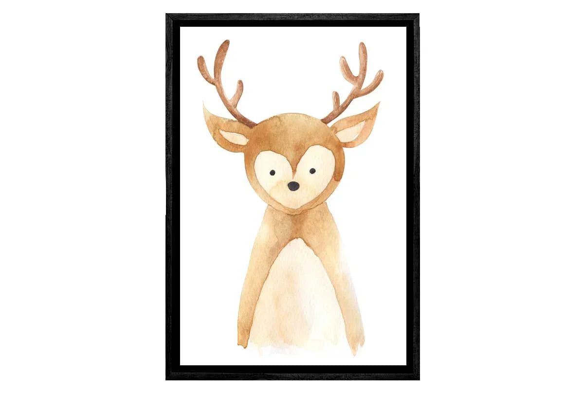 Deer | Kids Woodland Print | Canvas Wall Art Print - Final Touch Decor