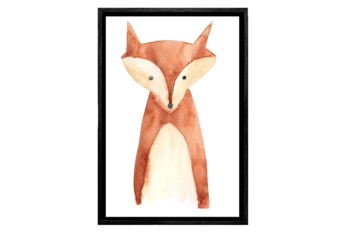 Fox | Kids Woodland Print | Canvas Wall Art Print - Final Touch Decor