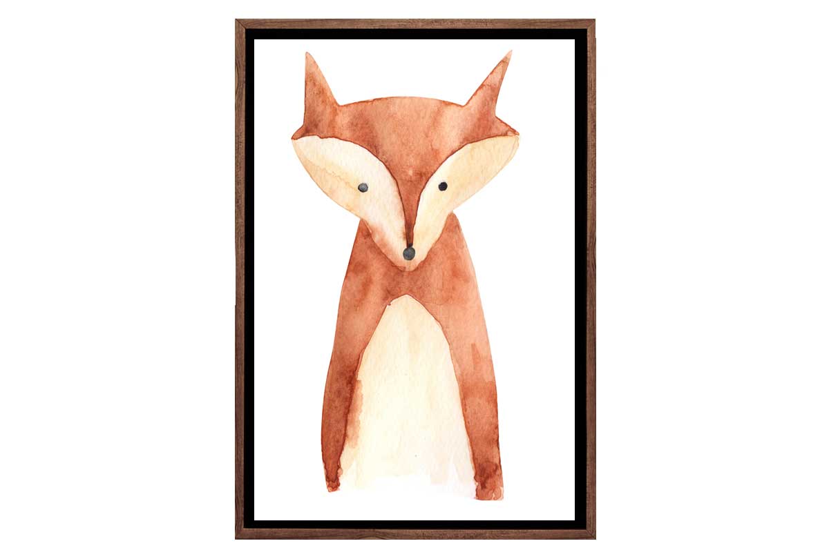 Fox | Kids Woodland Print | Canvas Wall Art Print - Final Touch Decor