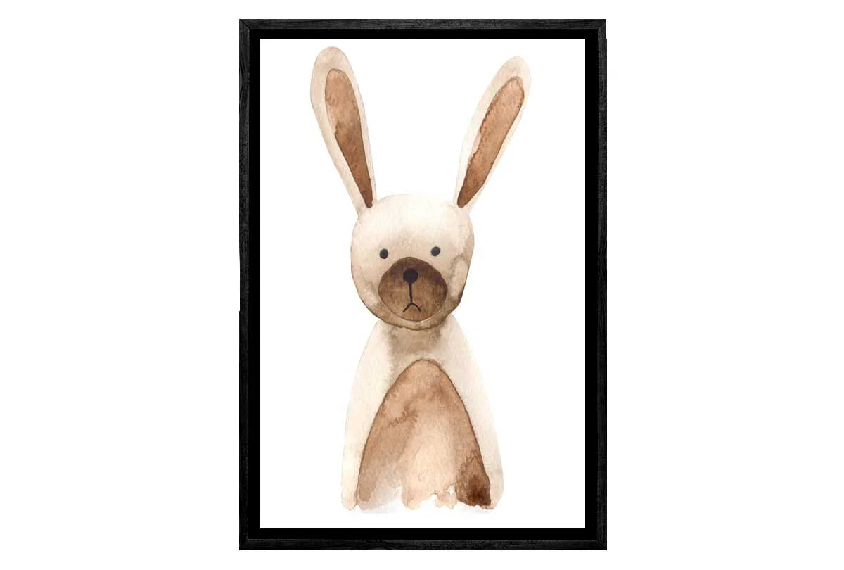 Rabbit | Kids Woodland Print | Canvas Wall Art Print - Final Touch Decor