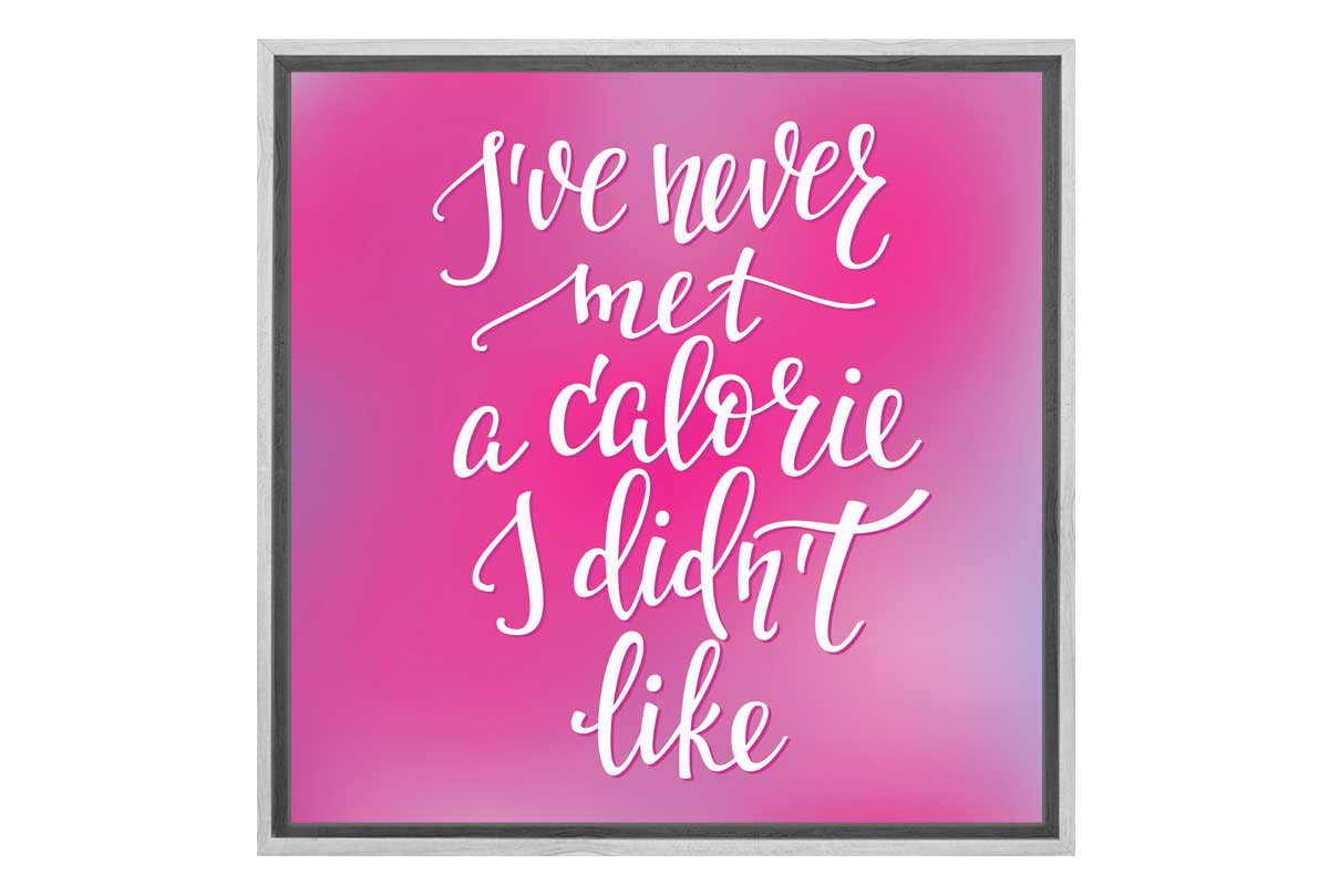 Never Met a Calorie I Didn’t Like | Quote Wall Art - Final Touch Decor