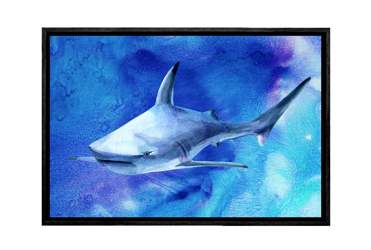 Shark Watercolour | Ocean Wall Art Print - Final Touch Decor