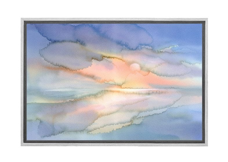 Sunrise Over Glassy Lake | Abstract Wall Art Print - Final Touch Decor
